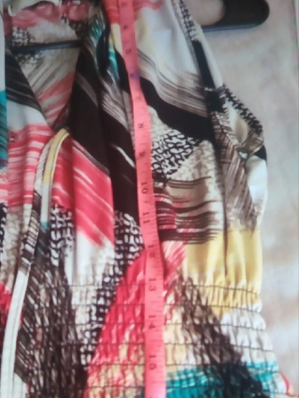 Sleeveless Multicolor Brushstroke Maxi Dress - Picture 5 of 5